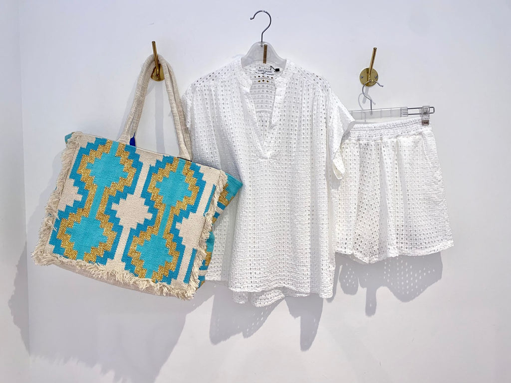 Saco Turquesa & Ouro