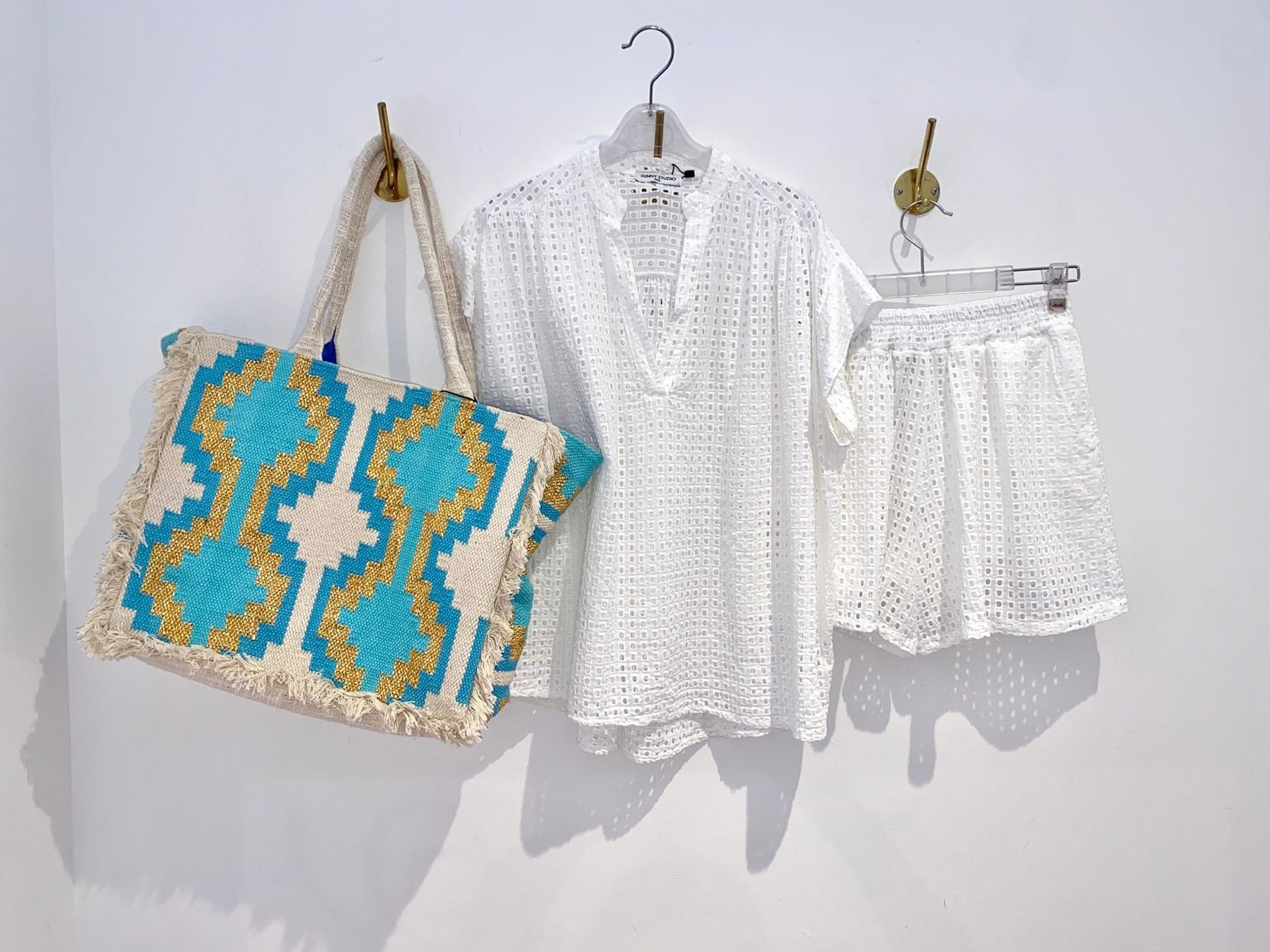 Saco Turquesa & Ouro