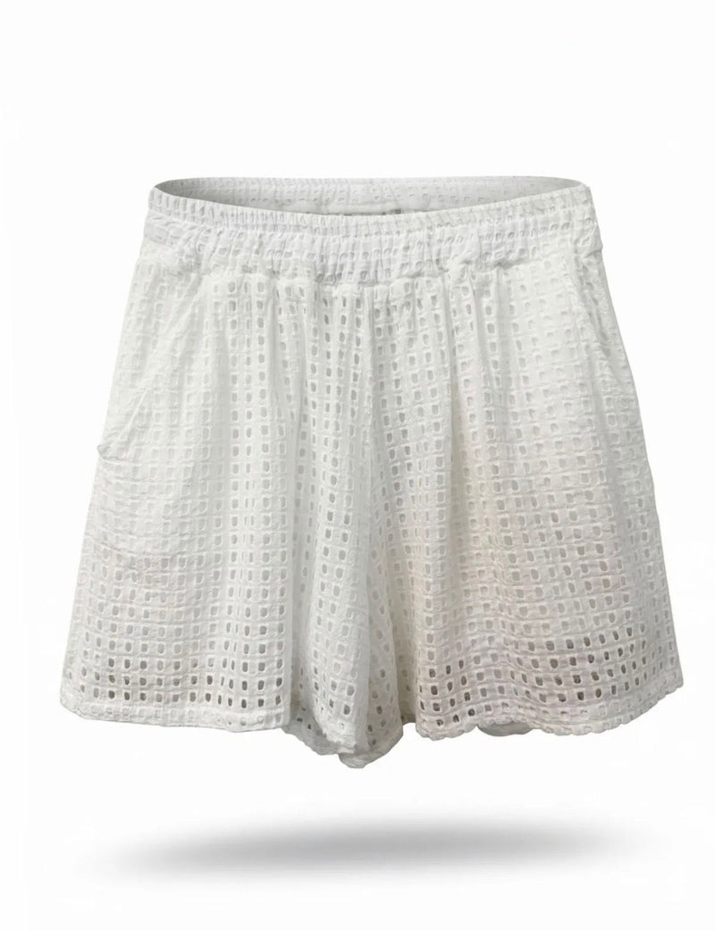 Calção Bordado Inglês Branco