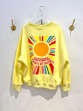 Sweat Amarela c/ Estampa nas Costas