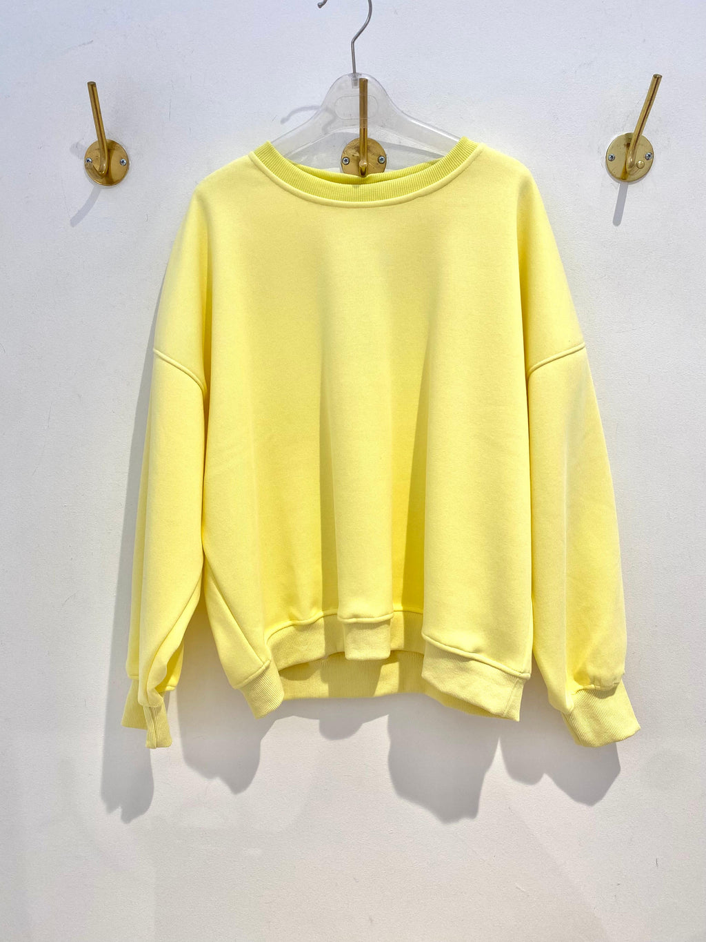 Sweat Amarela c/ Estampa nas Costas