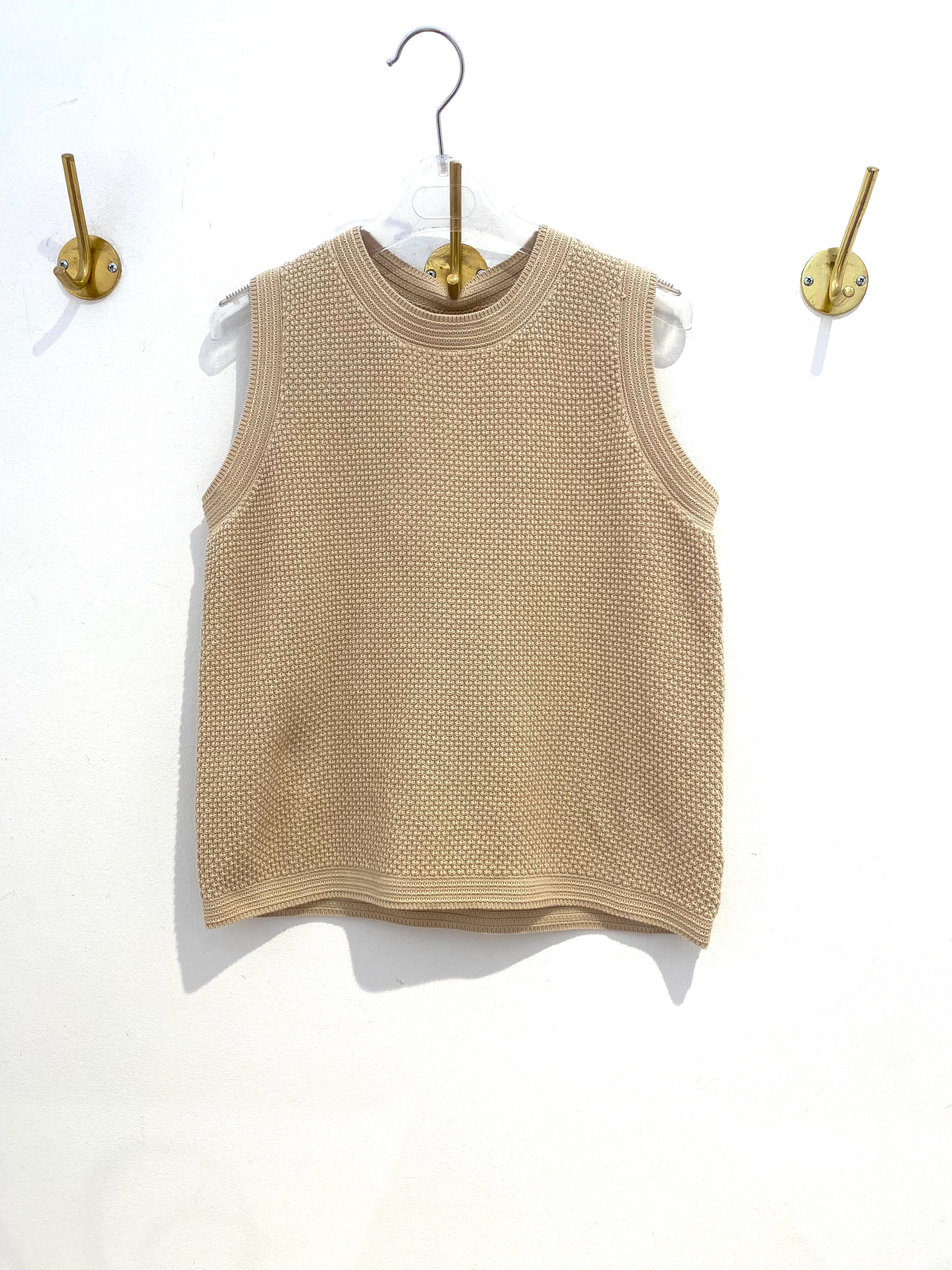 Top Croché Bege