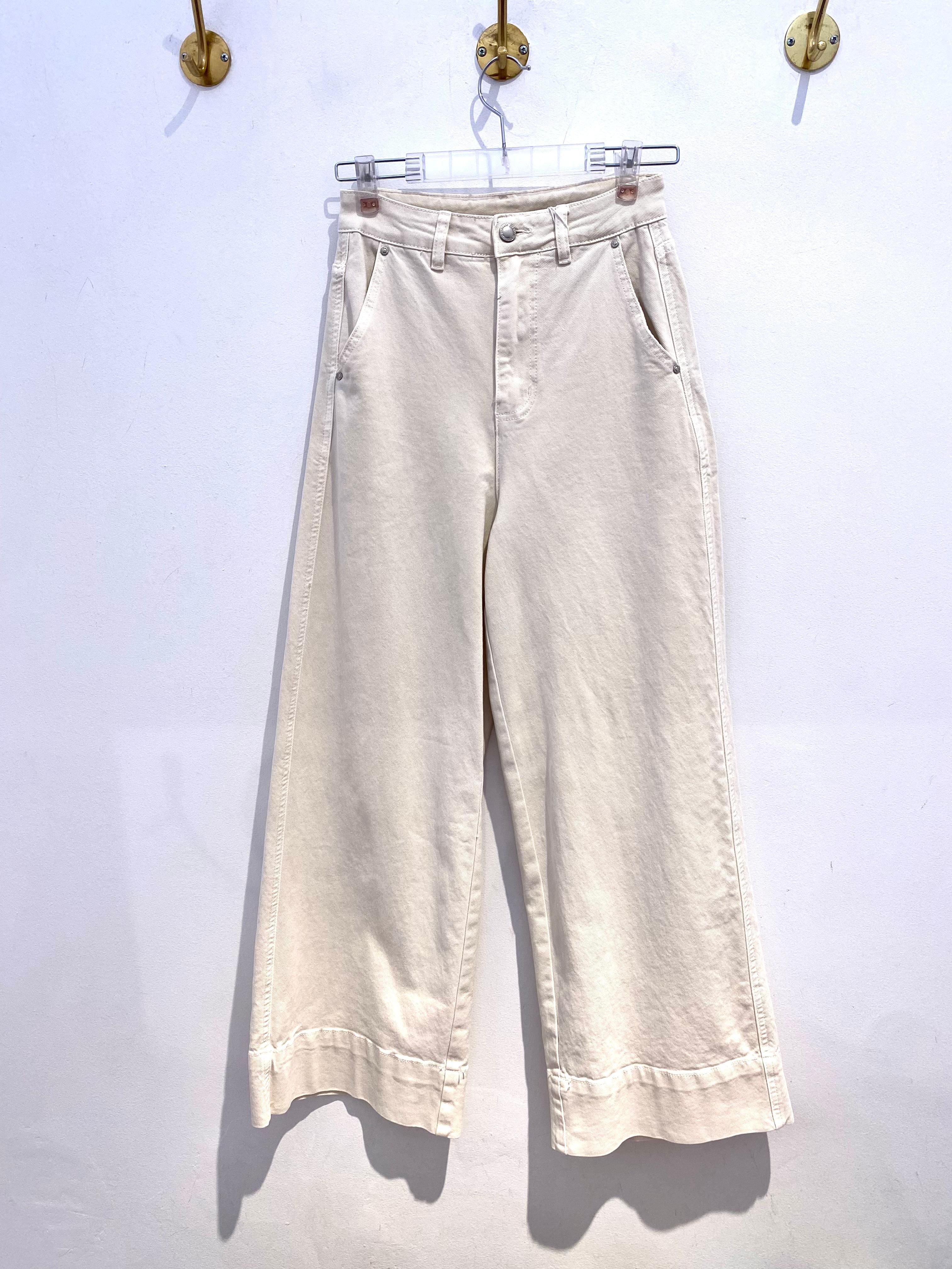 Calça Longa Marfim