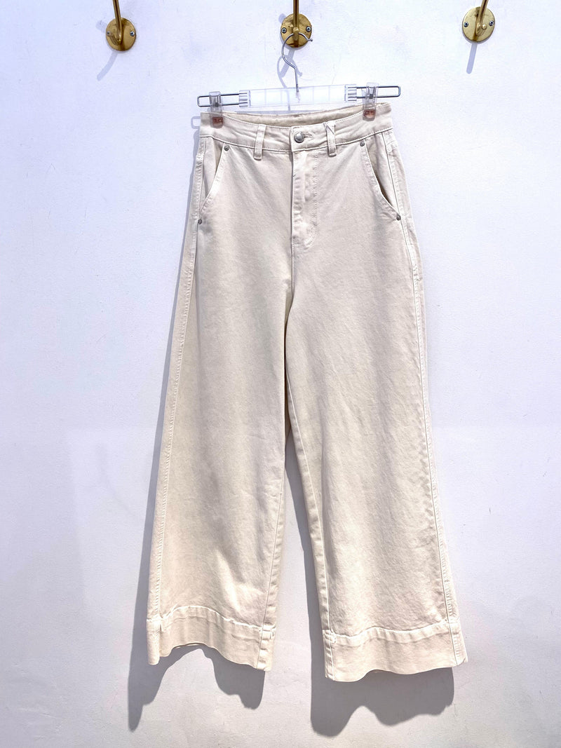 Calça Longa Marfim