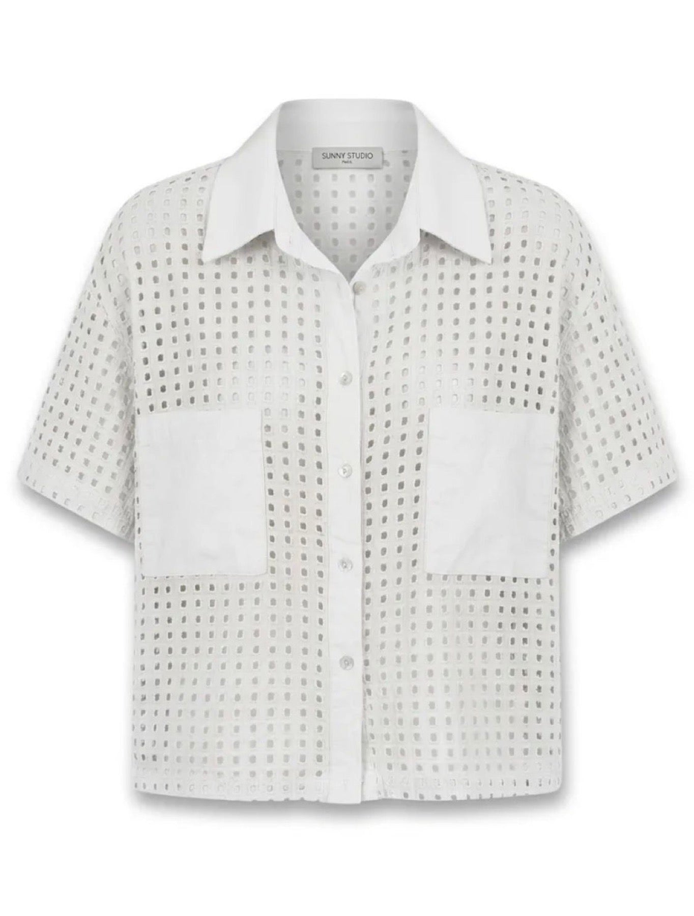 Camisa Bordado Inglês Branca