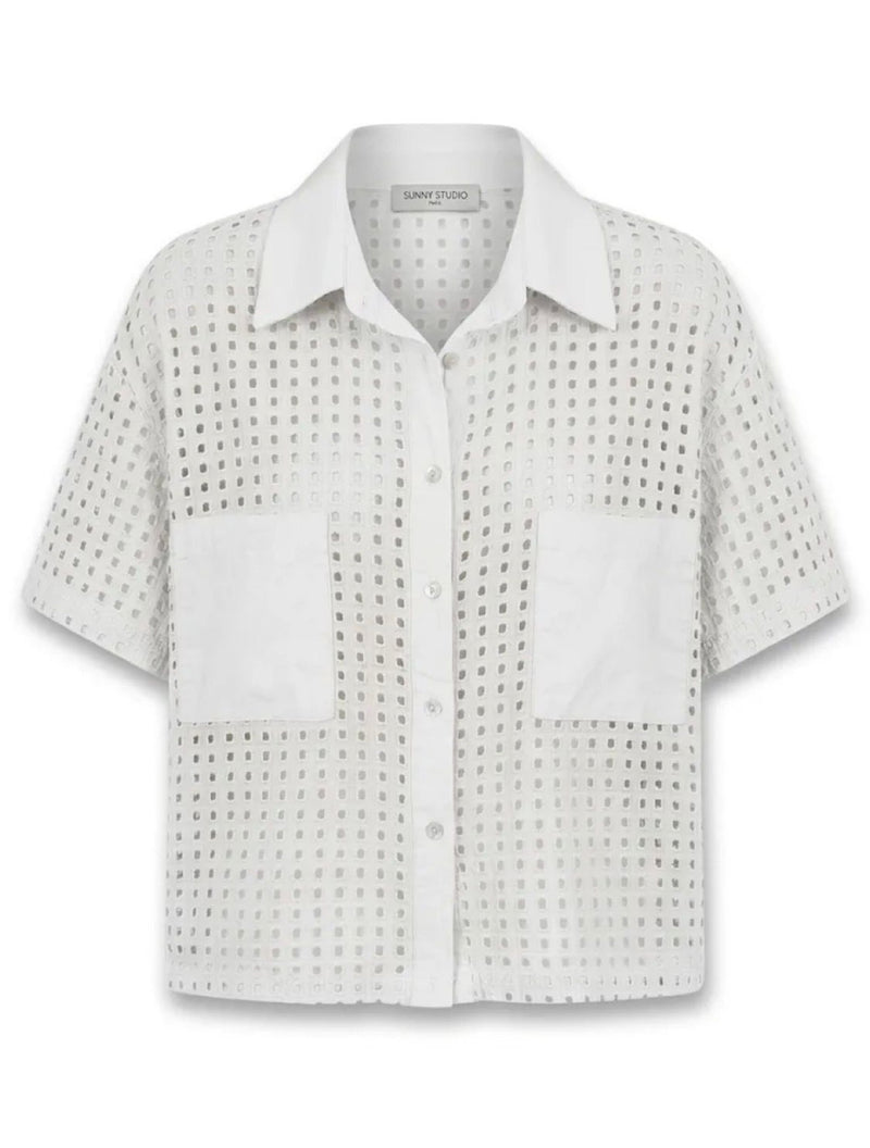 Camisa Bordado Inglês Branca