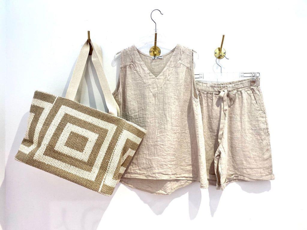 Blusa Linho Bege