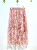 Saia rosa tule