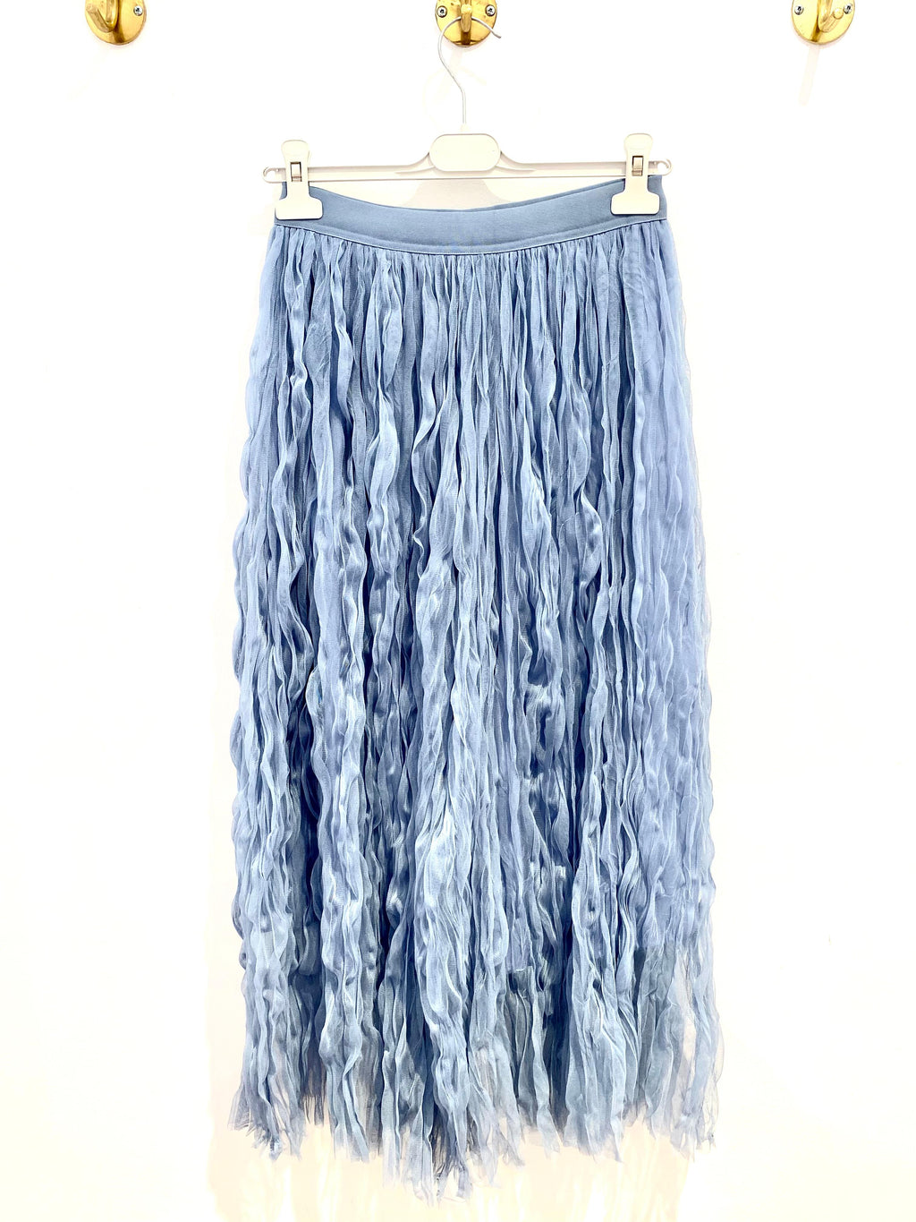 Saia de Tule Azul