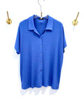 Camisa manga curta azul Surkana