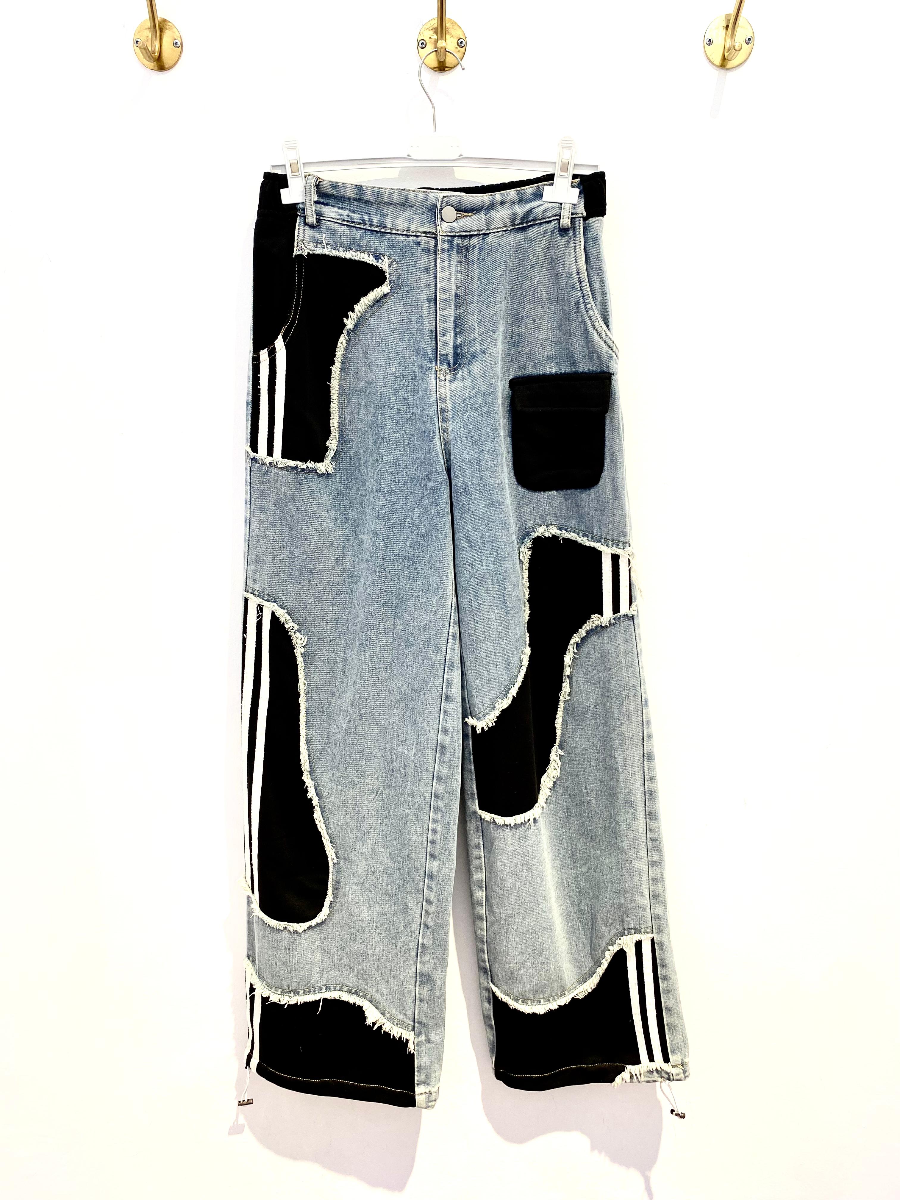 Calça Ganga c/ Efeitos pretos