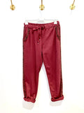 Calça Tipo Treino Bordeaux