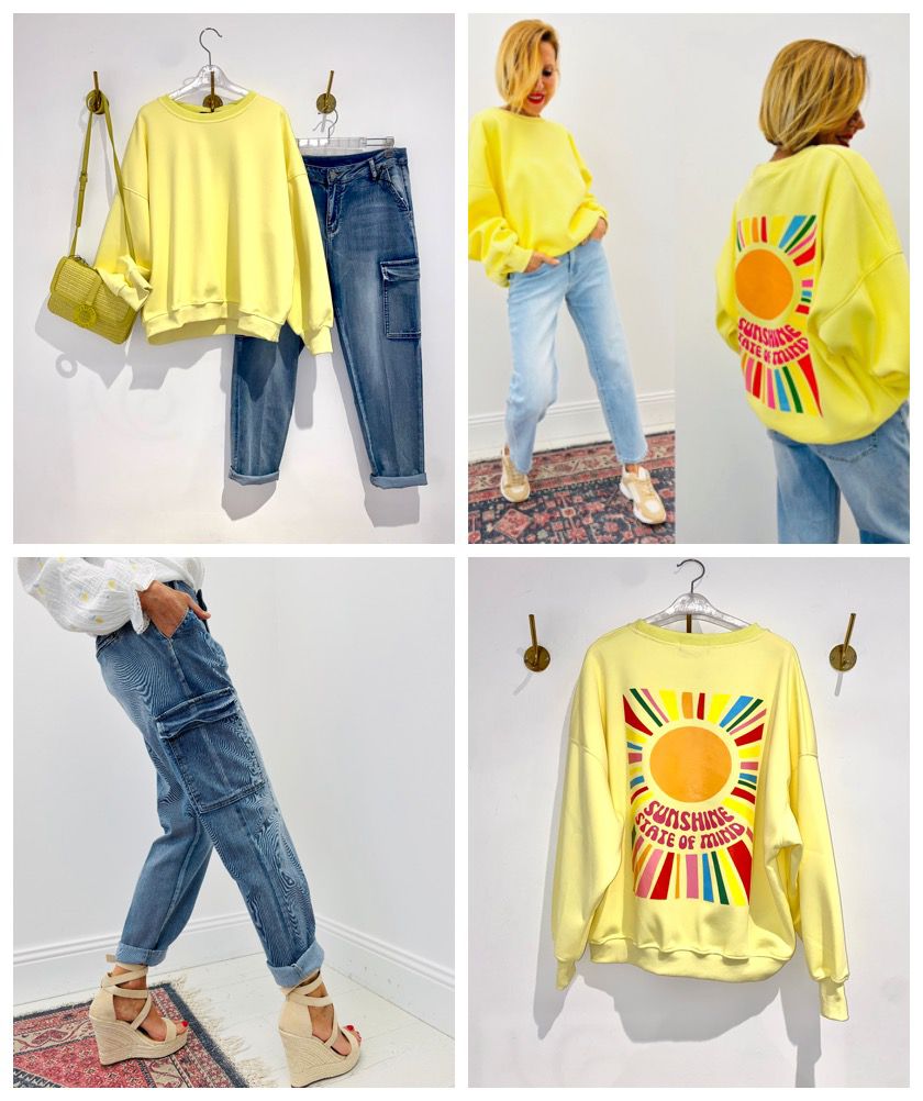 Sweatshirt Sunshine State of Mind Amarela