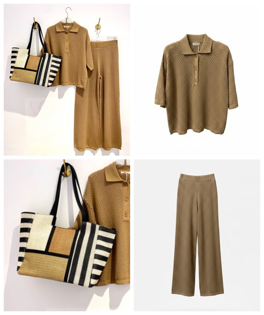 Conjunto Malha Texturada Camel
