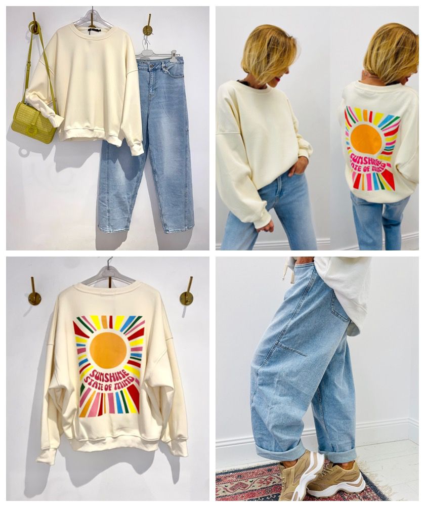 Sweatshirt Sunshine State of Mind Creme