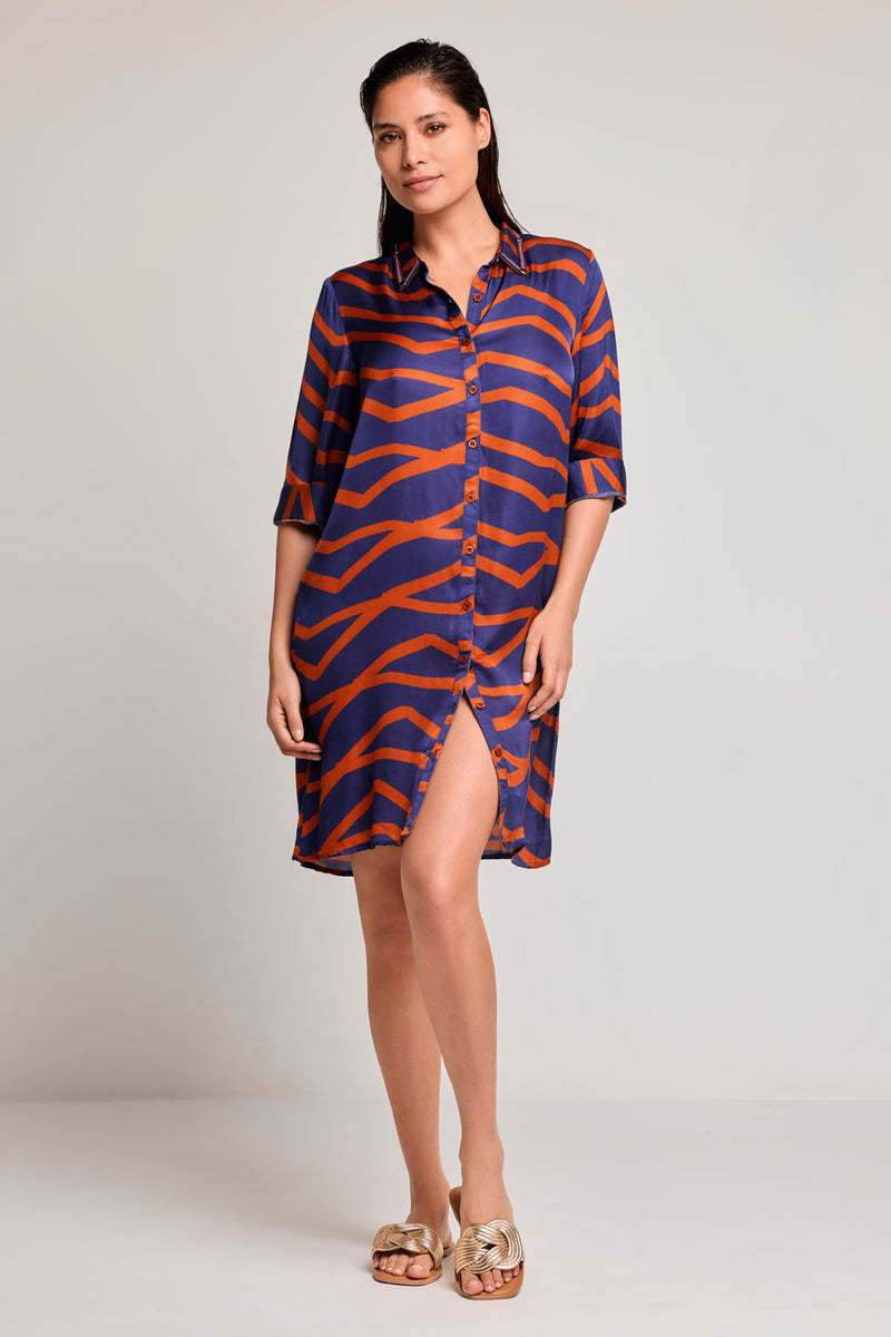 Vestido camisa Doris (Blue)