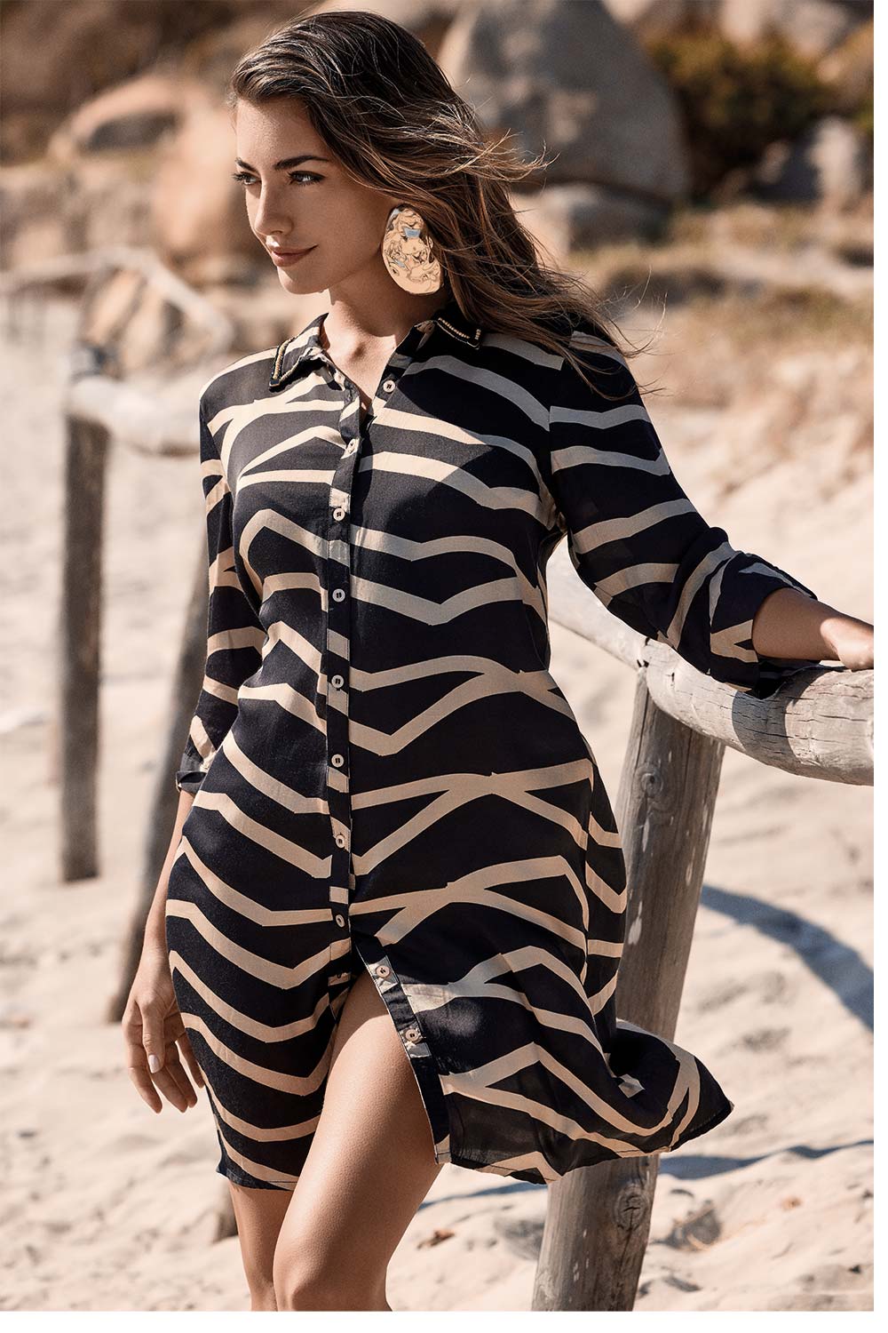 Vestido camisa Doris (Blue)