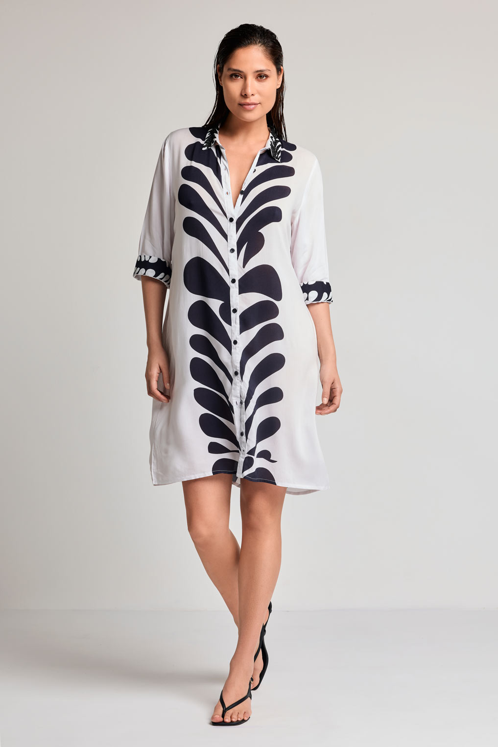 Vestido camisa Doris (Ivory)
