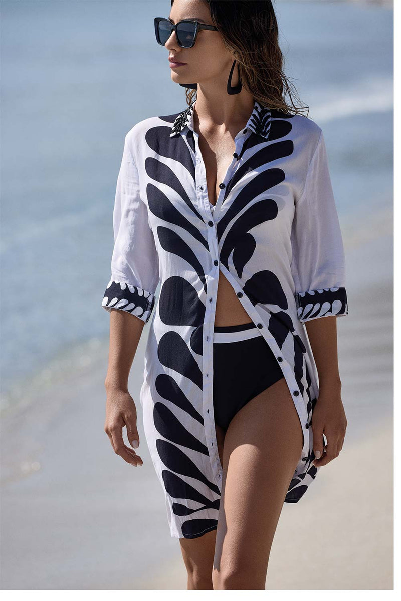 Vestido camisa Doris (Ivory)