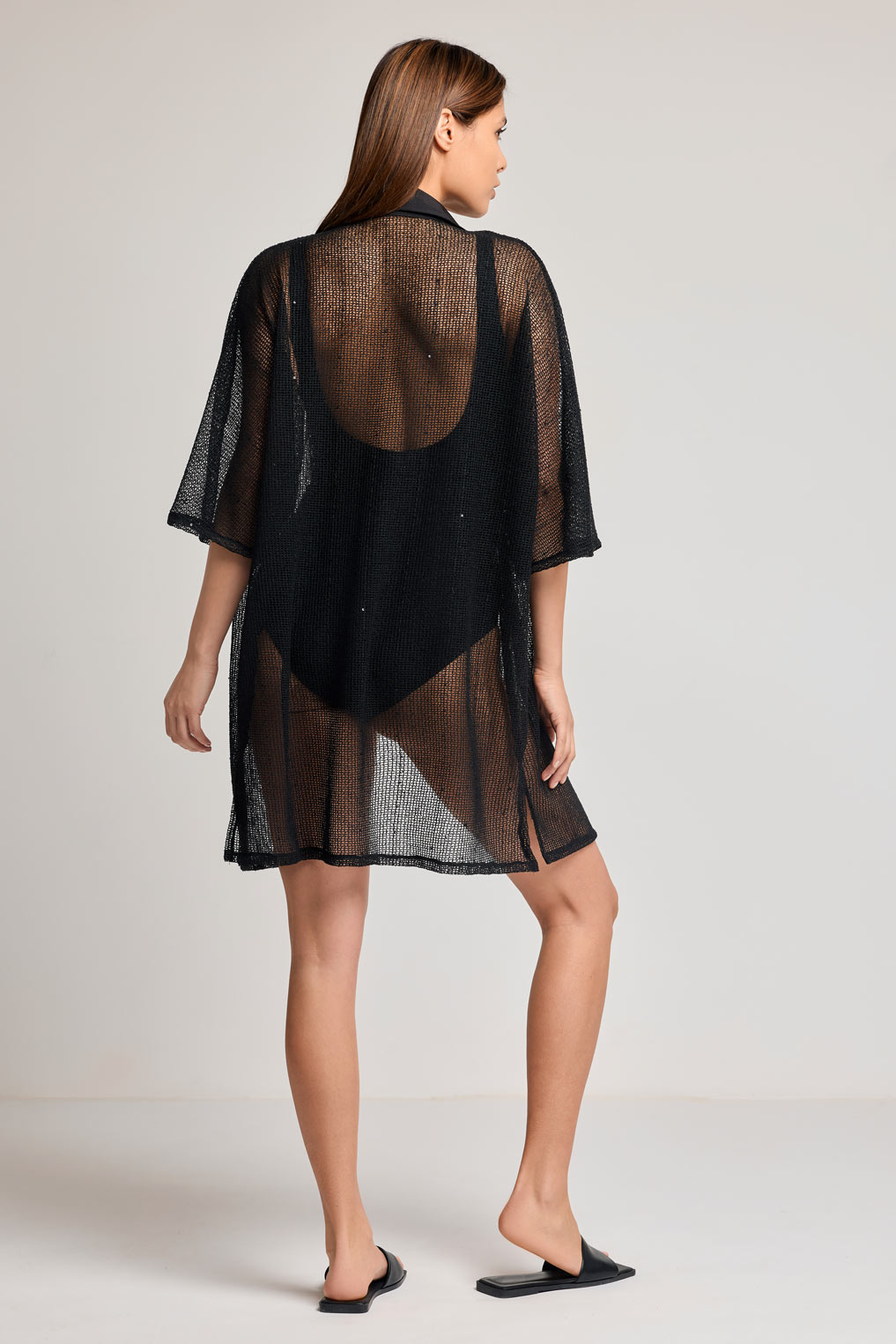 Vestido camisa Rasha (Nero)
