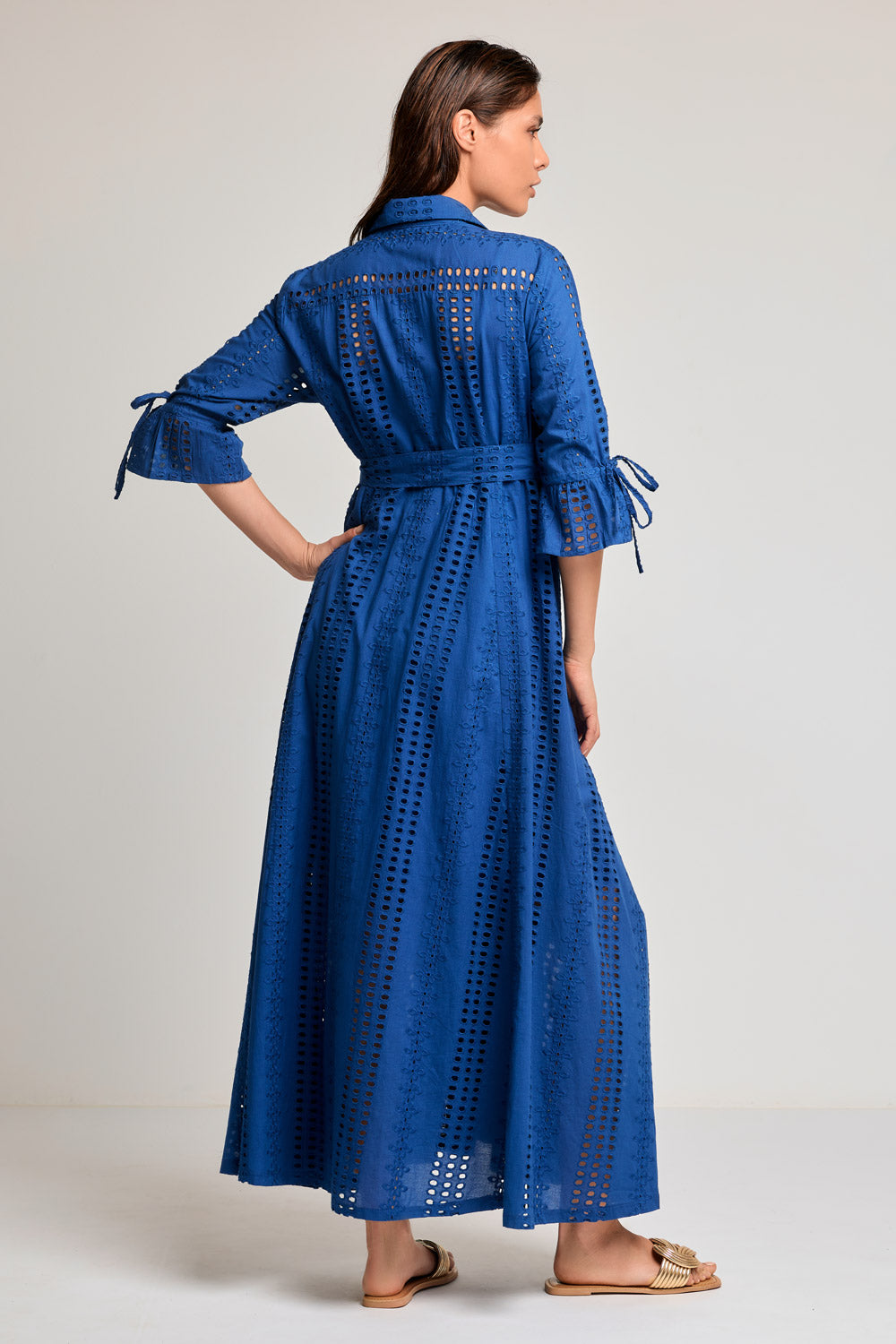 Vestido camisa comprido Camilla (White)