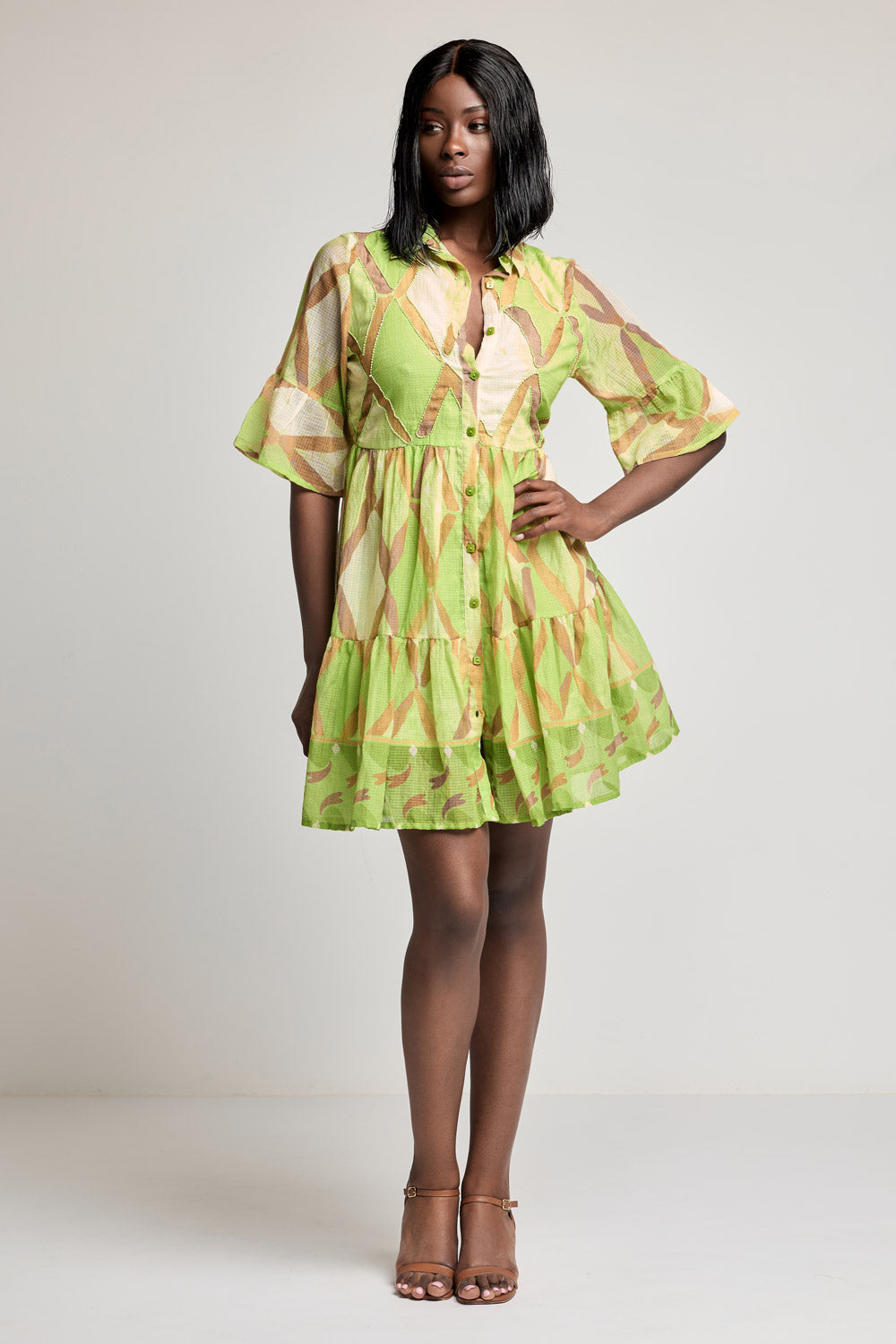 Vestido camisa Rachel (Green)