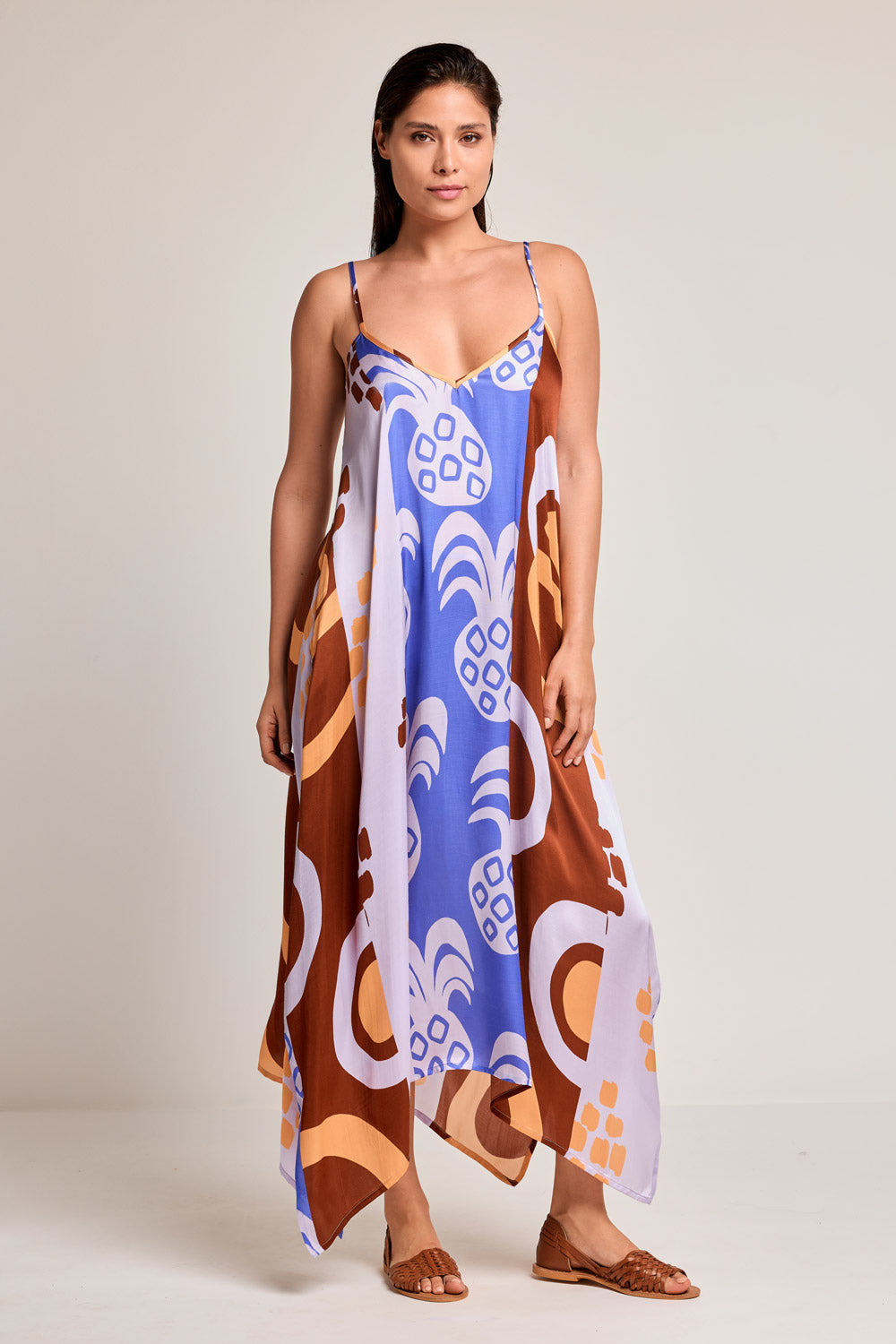 Vestido com spalline Gemma (Multicolour)
