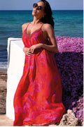 Vestido comprido com spalline Miri (Multicolour)