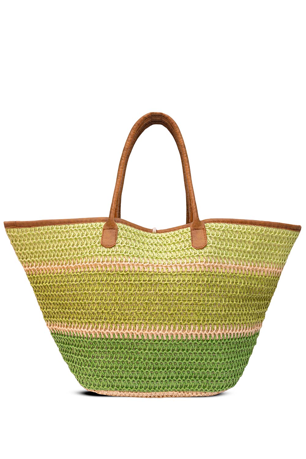 Bolsa de praia grande a ombro Parisa (Lime)