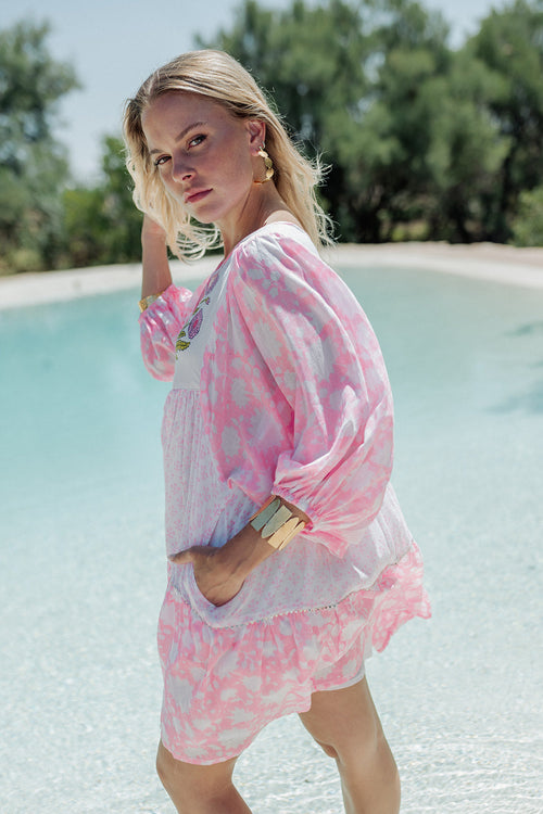 Amber Pink Neon — Vestido Curto