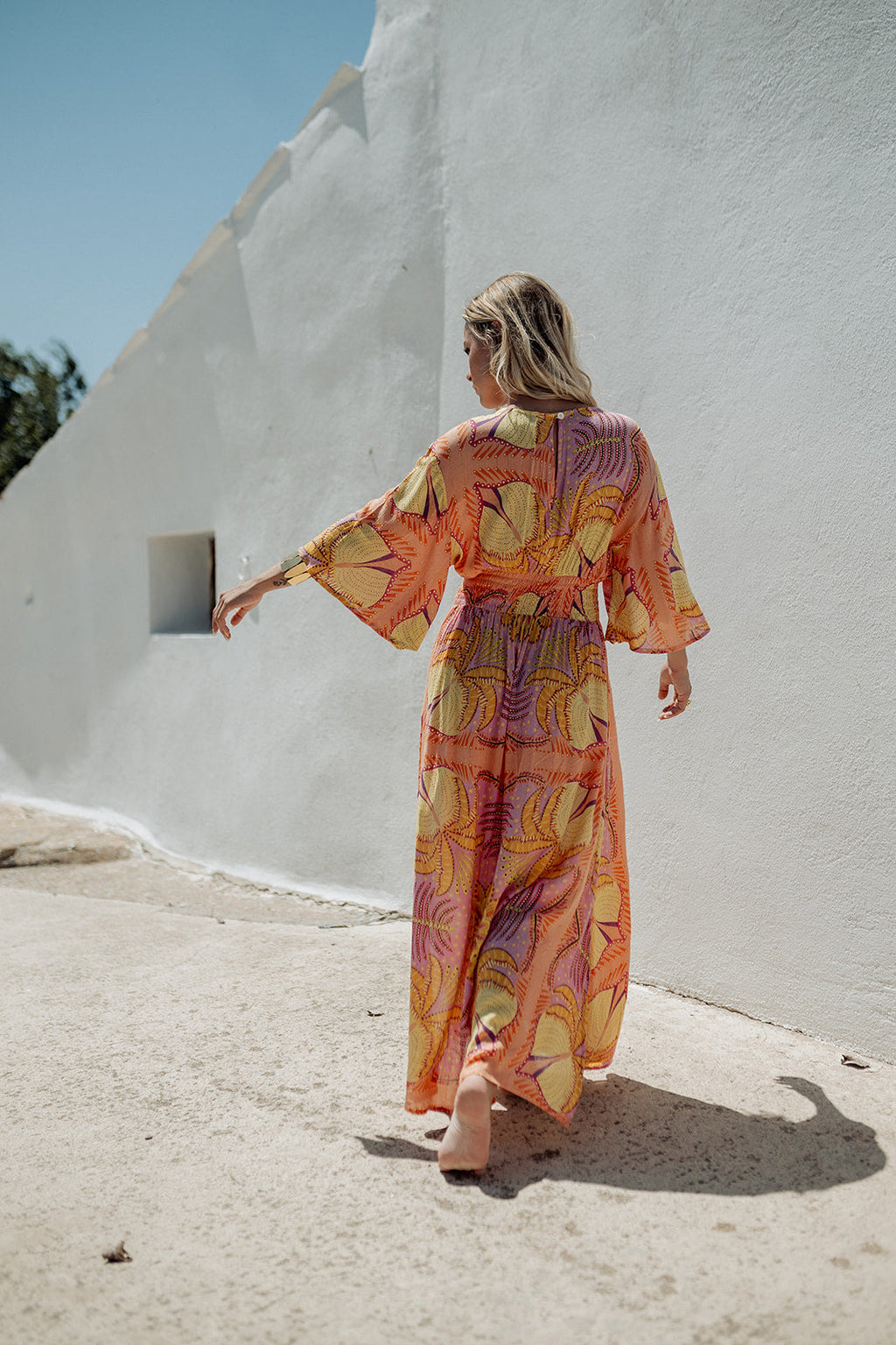 Marrakech Orange — Vestido Longo