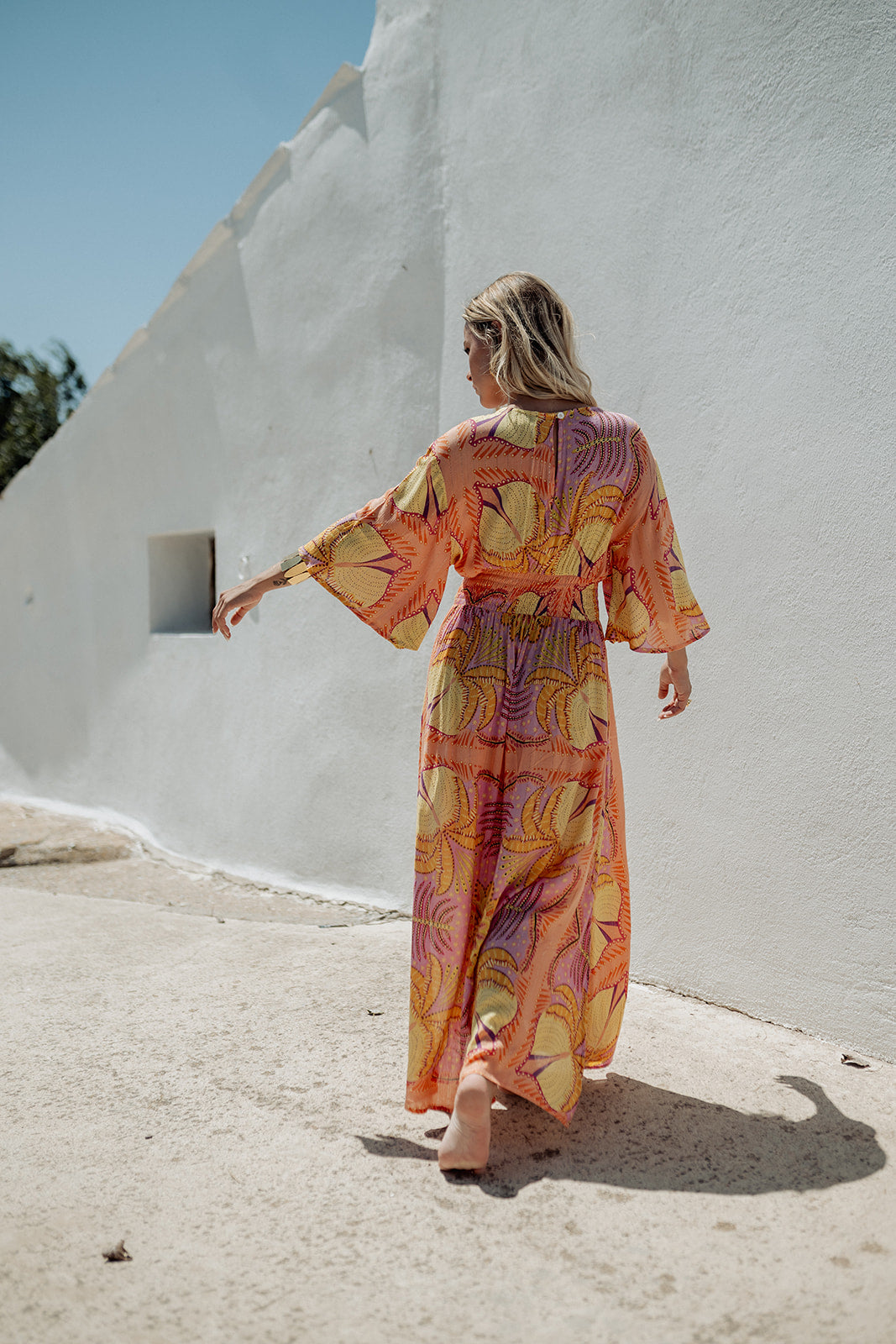 Marrakech Orange — Vestido Longo