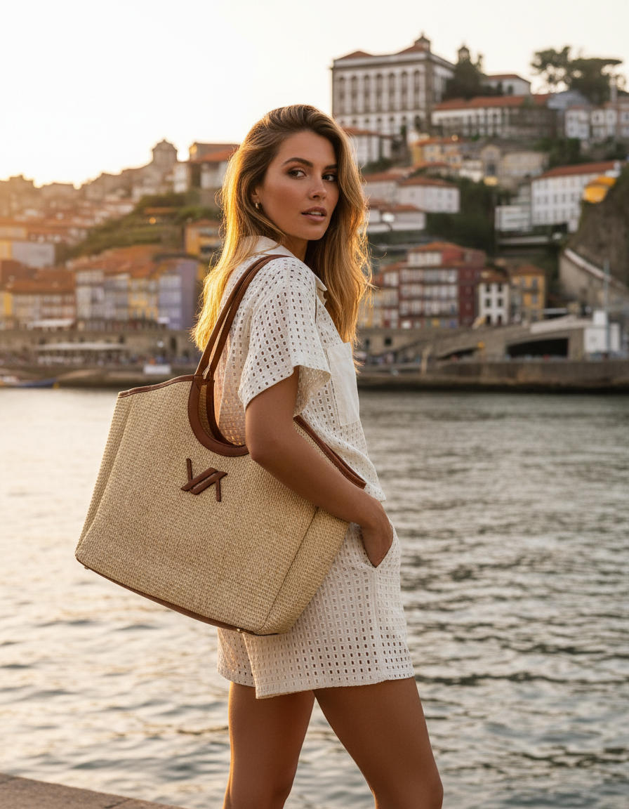 W1 · Eyelet Branco Calções