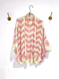 Kimono Crochet Rosa — original
