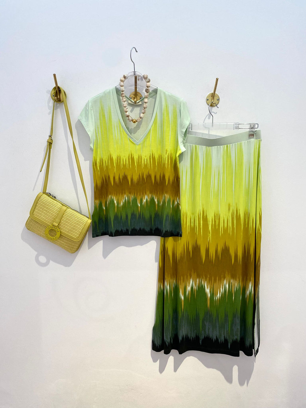 Set Ombré Tie-Dye Verde & Amarelo — original