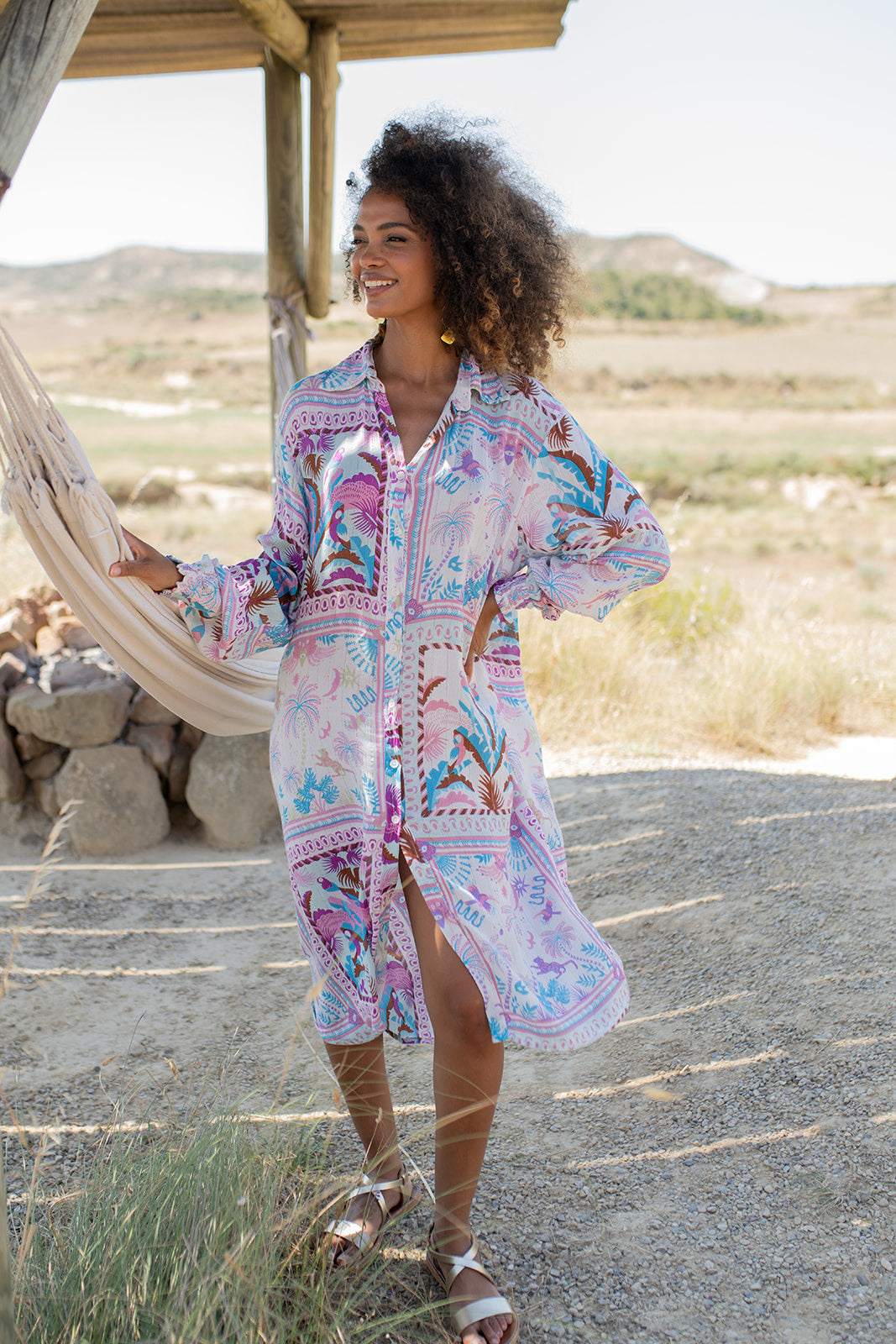 Ipanema Blue — Vestido Camiseiro