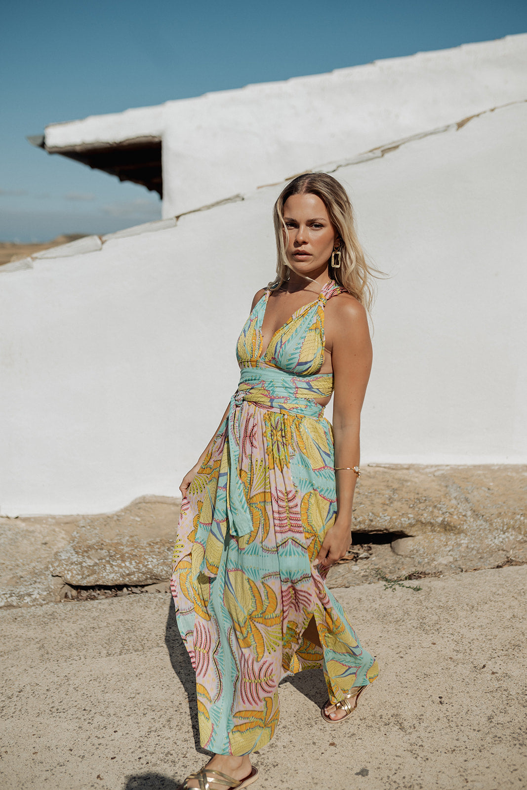 Marrakech Aqua — Multifunctional Dress