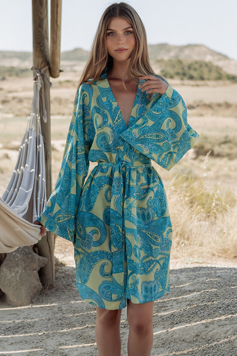 Loira Aqua — Kimono