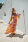 Marrakech Orange — Vestido Longo