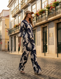 Conjunto Folhas Azul Marinho Surkana — Lisboa