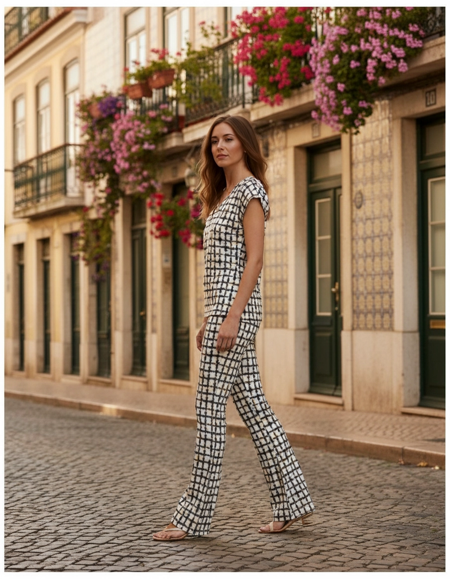 Blusa Xadrez Surkana — Lisboa
