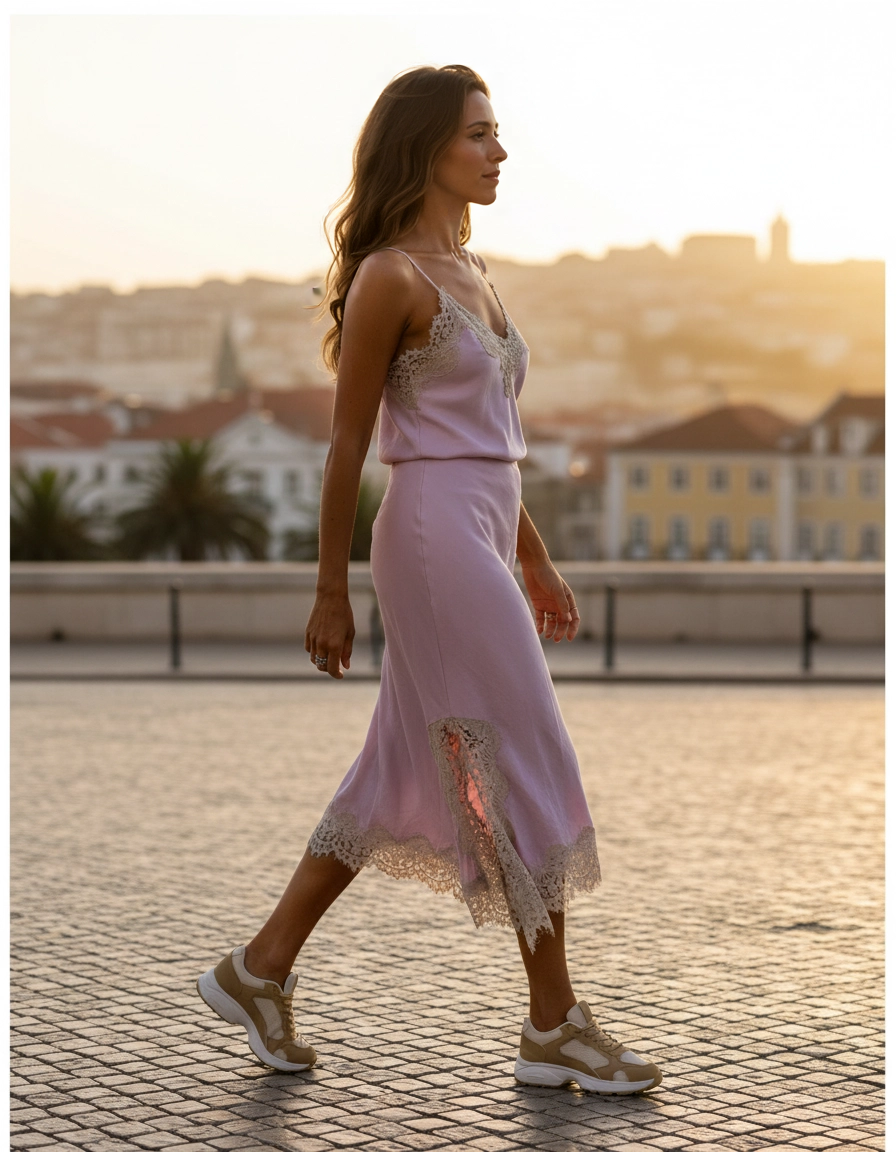 Conjunto Cetim Rosa — Lisboa