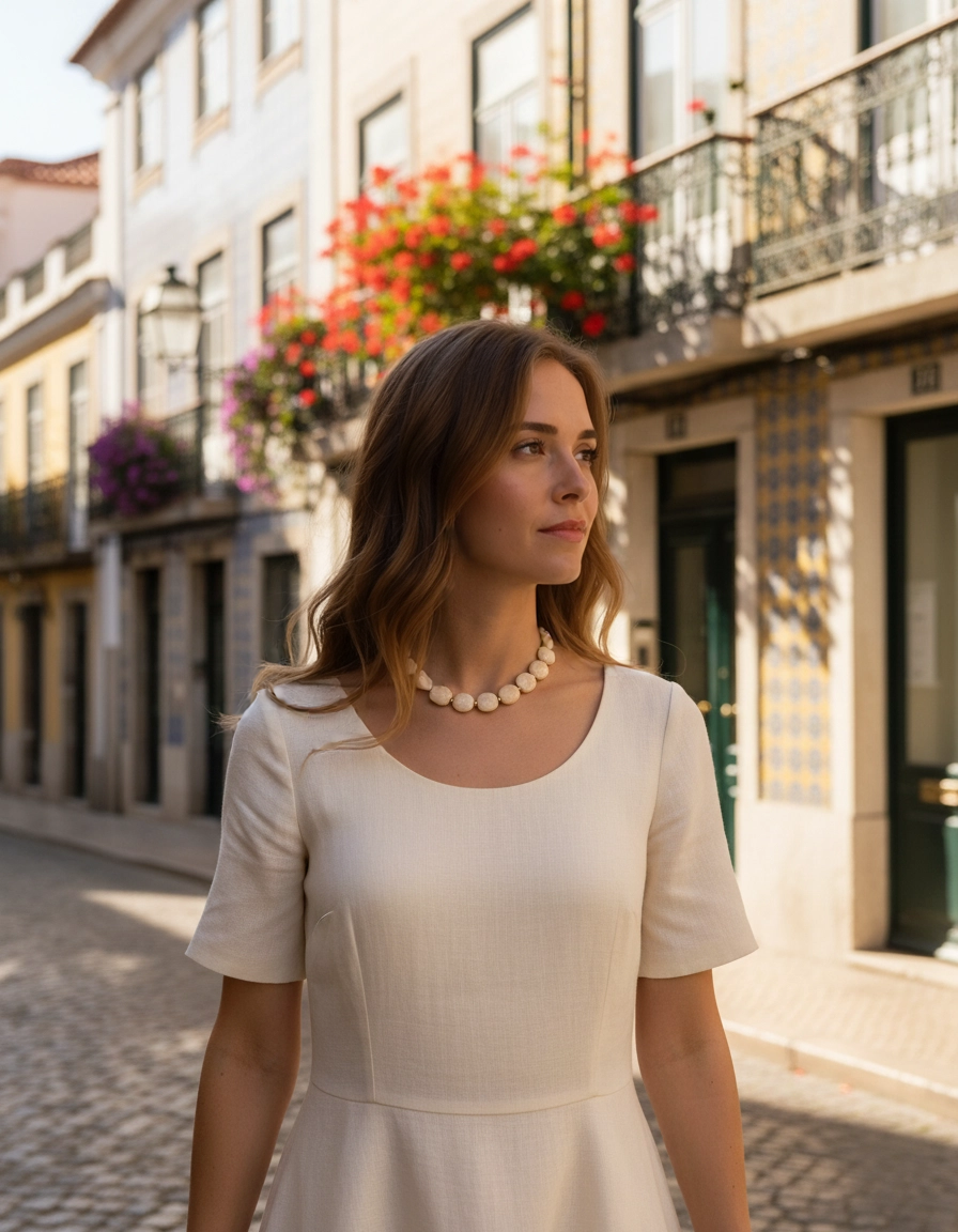 Colares Pedra Natural (Creme e Pêssego) — Lisboa