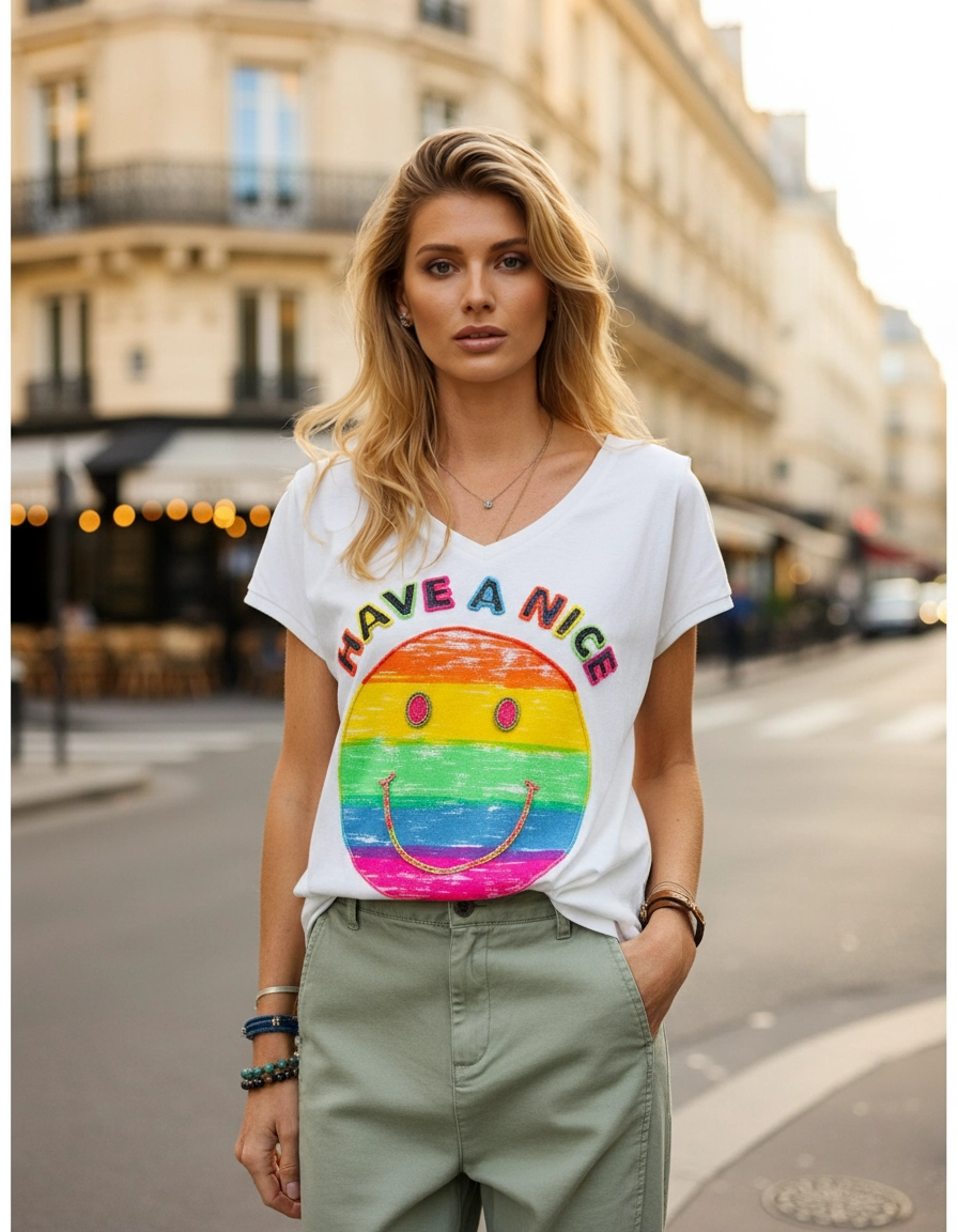 T-shirt Have a Nice Day — lifestyle Paris