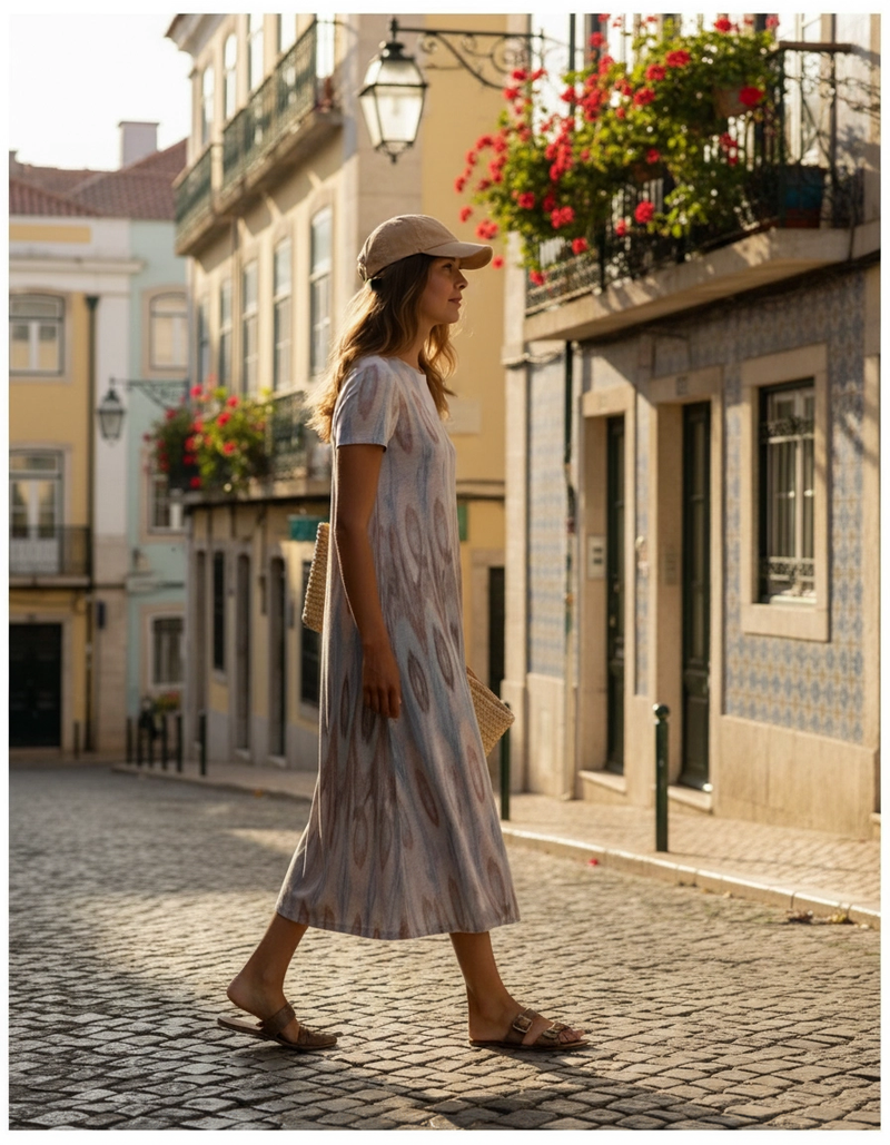 Vestido Ikat Multicolor Surkana — Lisboa