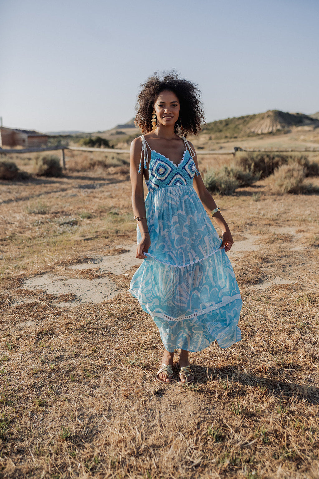 Shell — Vestido Longo Croché
